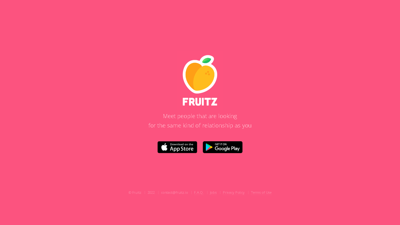 Capture d'écran de http://www.fruitz.io